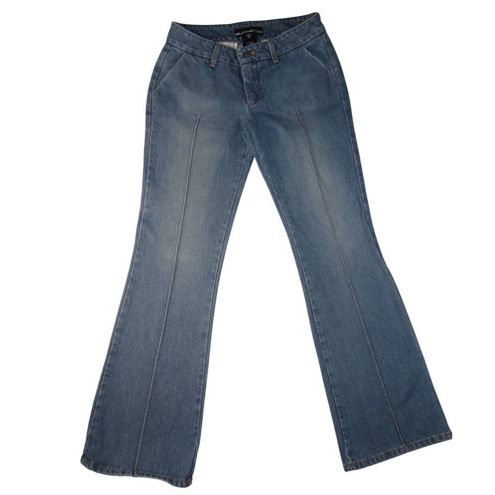 Bebe Jeans Women's‎ Size 27 Blue Denim Flare Leg Jeans Made in USA
